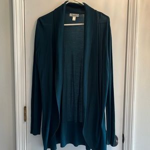 Lightweight DressBarn Sweater / Jacket. Dark Teal.